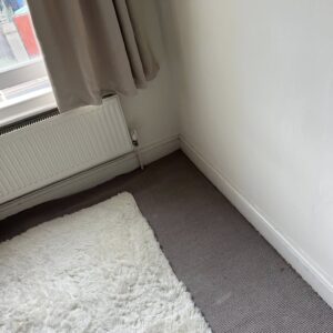 After: living room cleared and empty